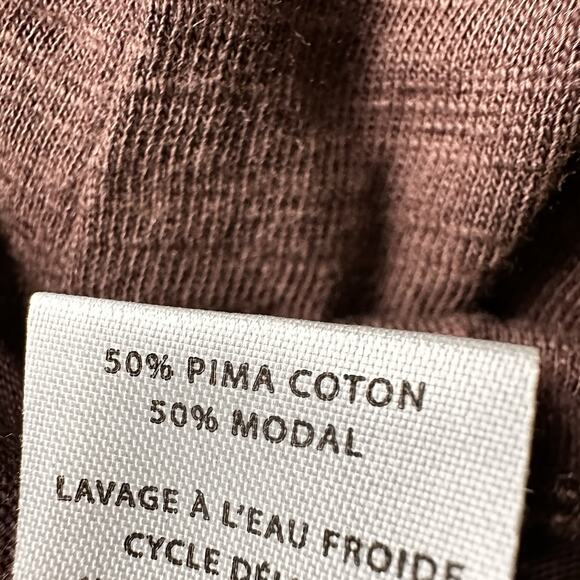 Lilla Women M Layered Tank Dress Raw Edge Pima Cotton Peru Boho Hippie - Picture 6 of 10